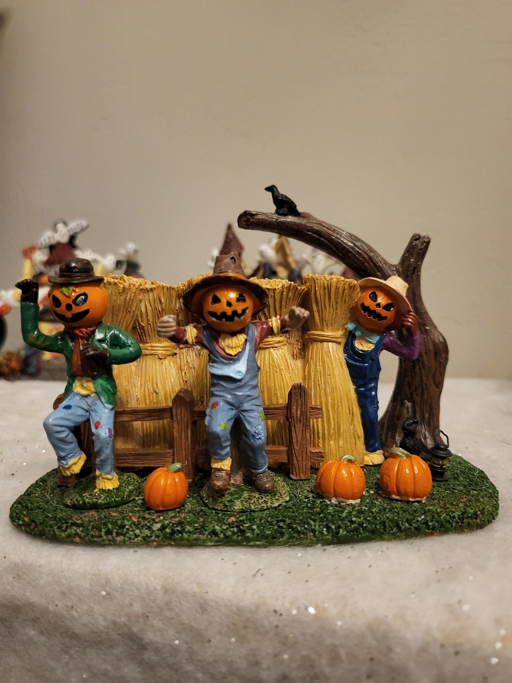 Lemax Spooky Town "Sinister Scarecrows" (2019) Retired Halloween Village Accent
